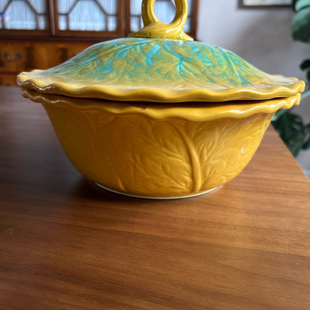 California Original Casserole Over ready vintage dish 9 inches by 4 inches deep.